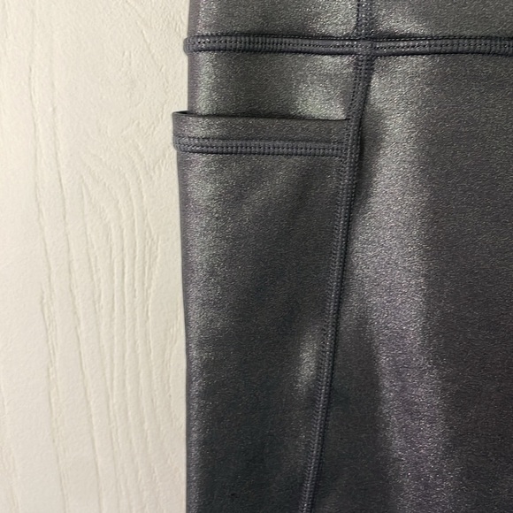 Athleta Inclination Moto Tight in Black Shimmer High-Waist Size Small - Picture 9 of 13